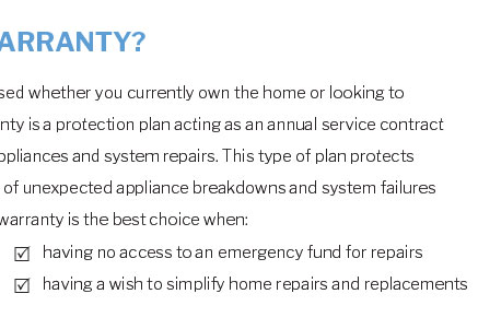 home warranty towns